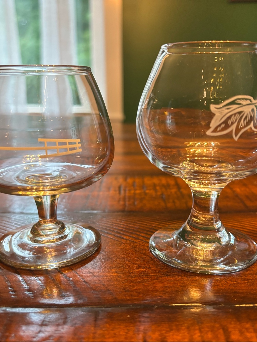 Clear Brandy Snifter Glasses - Set of 2